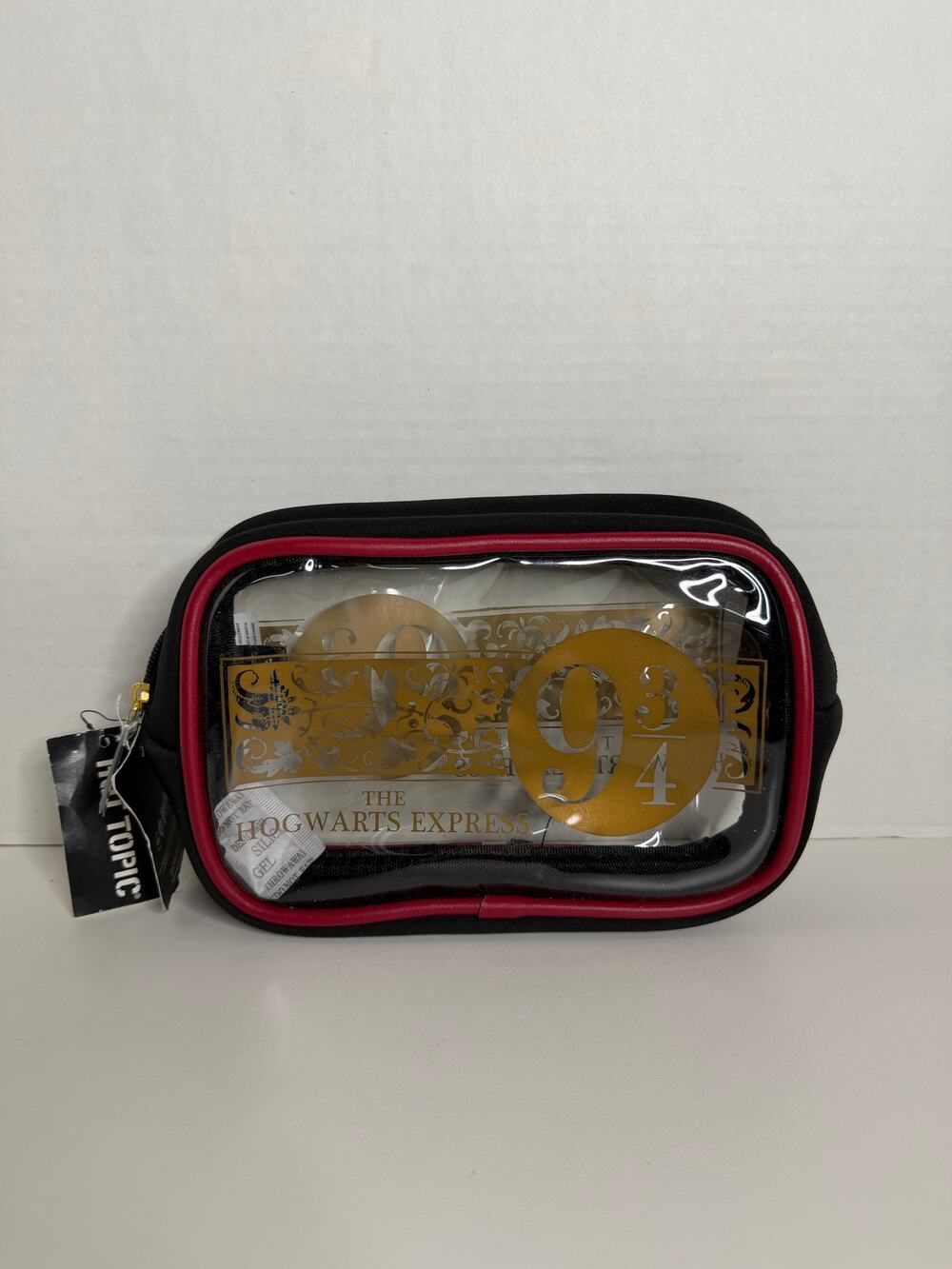 NEW Hot Topic Harry Potter Hogwarts Clear Make Up Bag
